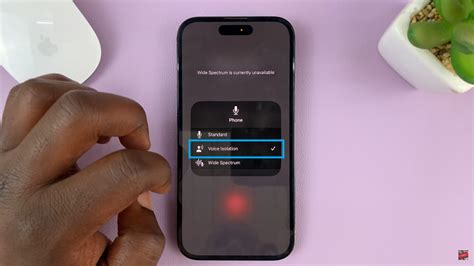 how to reduce background noise on mic iphone