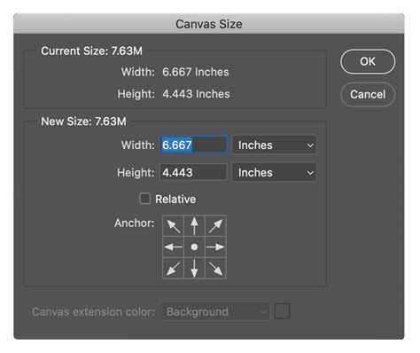 how to reduce canvas size in photoshop
