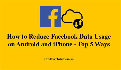 how to reduce facebook data usage on android