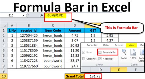 how to reduce formula bar in excel