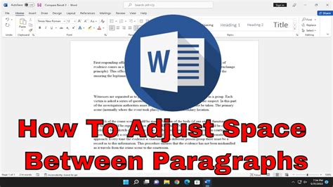 how to reduce gap between paragraphs in word