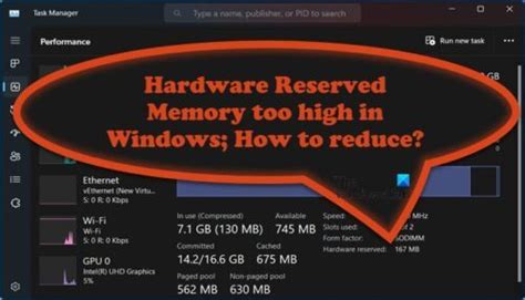 how to reduce hardware reserved memory
