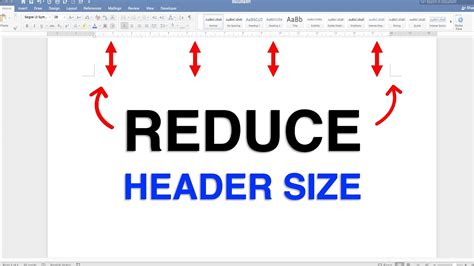 how to reduce header