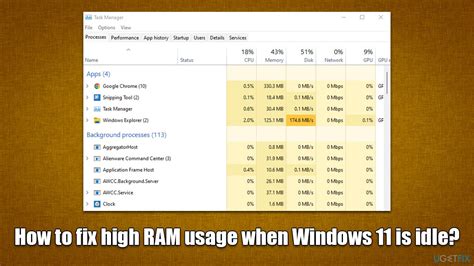 how to reduce idle ram usage
