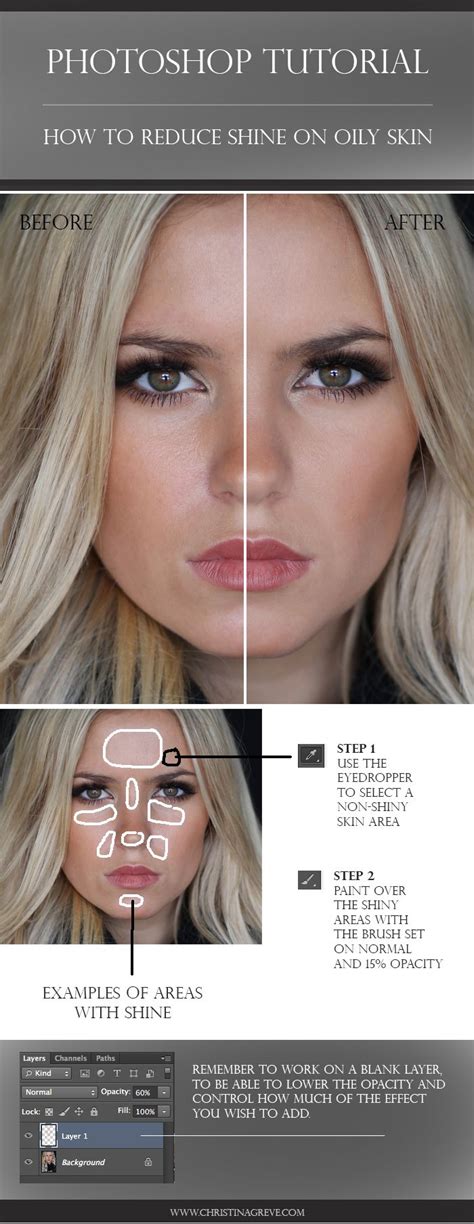 how to reduce oily face in photoshop