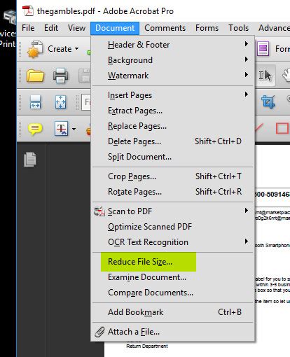 how to reduce pdf file size in adobe