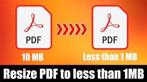 how to reduce pdf to less than 1mb