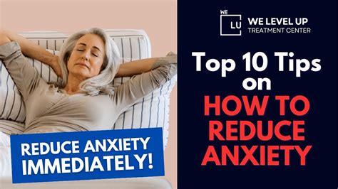 how to reduce severe anxiety immediately