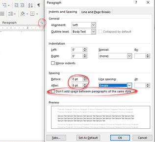 how to reduce space between headings in word
