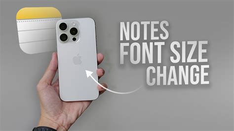 how to reduce text size in iphone notes