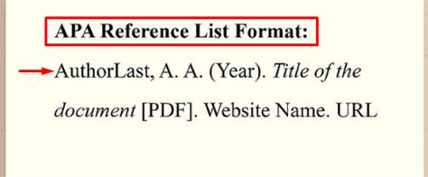 how to reference a pdf article apa