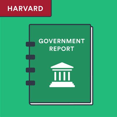 how to reference government reports