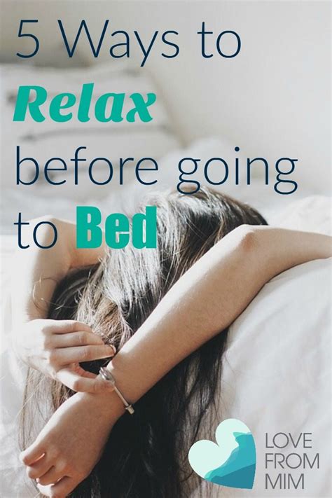 how to relax before bed