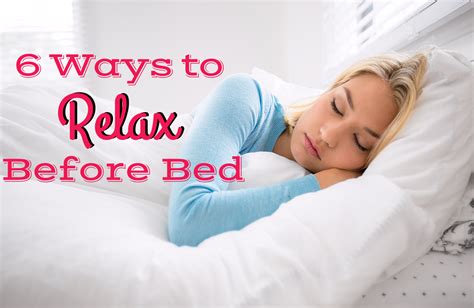 how to relax in. bed before sleep