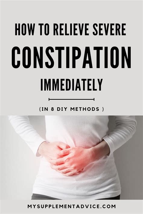 how to relieve stomach pain from constipation immediately