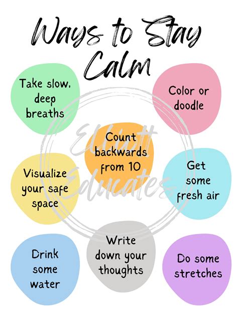 how to remain calm when anxious