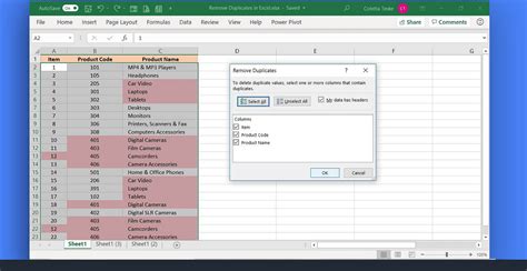 how to remove 1 2 3 in excel