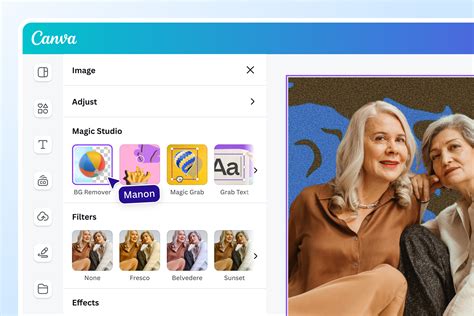 how to remove a black background in canva