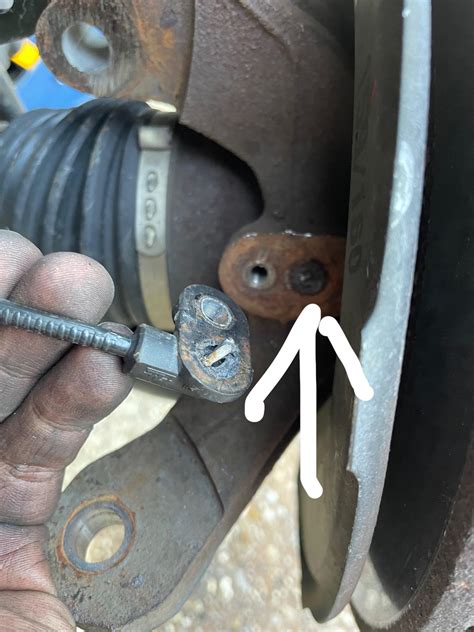 how to remove a broken wheel speed sensor bolt