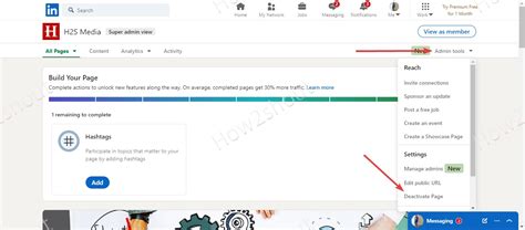 how to remove a company page on linkedin