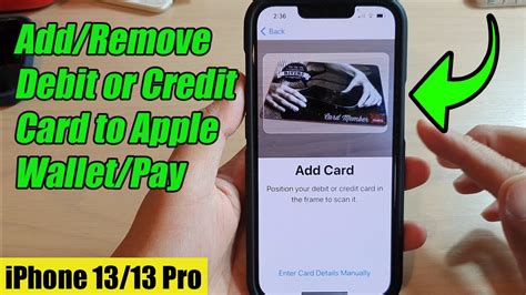 how to remove a debit card from apple pay wallet