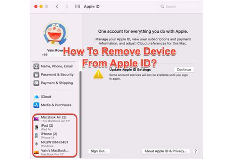 how to remove a device from apple id on iphone
