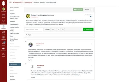 how to remove a discussion post on canvas