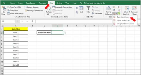 how to remove a drop down list in excel