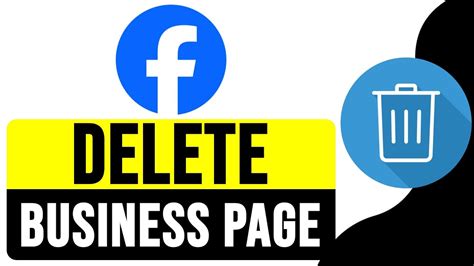 how to remove a facebook business page