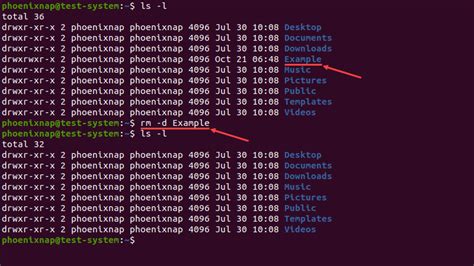 how to remove a folder from a directory in linux