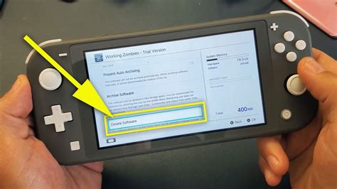 how to remove a game from nintendo switch lite