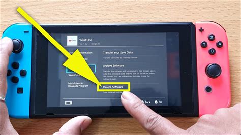 how to remove a game from the switch