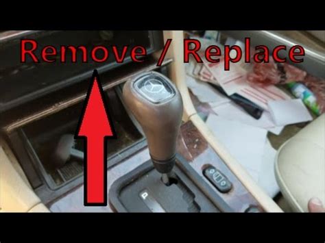 how to remove a gear shift knob