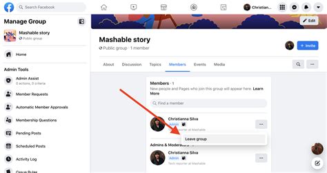 how to remove a group from facebook on iphone