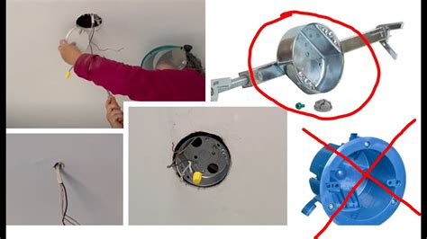 how to remove a light fixture box