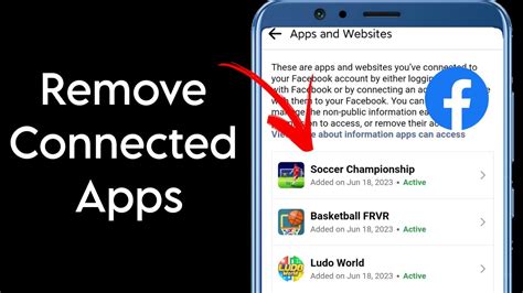 how to remove a linked account on facebook on iphone