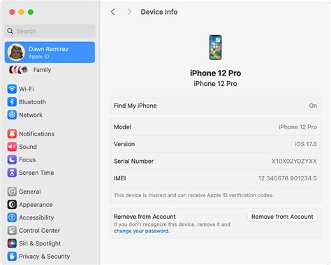 how to remove a macbook from my apple id
