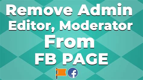 how to remove a moderator on a facebook page