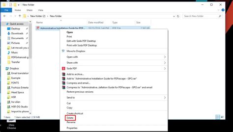 how to remove a pdf file from desktop