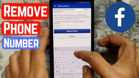 how to remove a phone from facebook