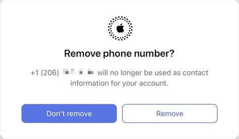 how to remove a phone number from apple id account