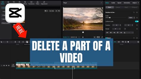 how to remove a section of video in capcut