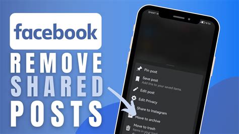 how to remove a shared post on facebook