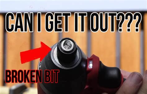 how to remove a stuck bit from an impact driver