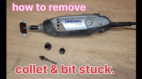 how to remove a stuck dremel bit