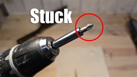 how to remove a stuck drill bit