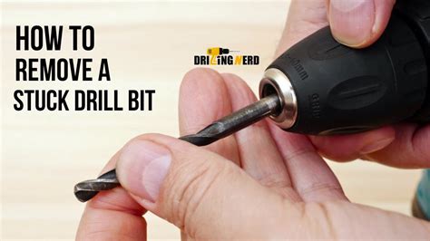 how to remove a stuck drill bit from wall