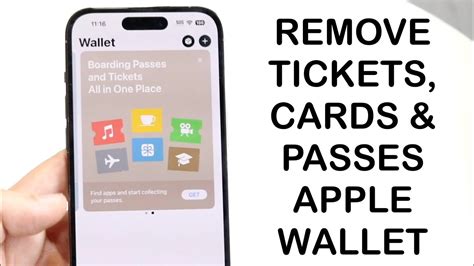 how to remove a ticket from apple pay
