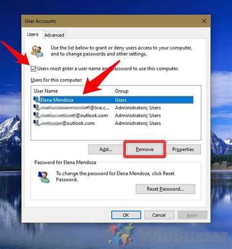 how to remove a user from switch