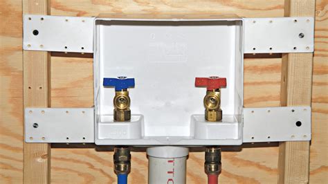 how to remove a washing machine outlet box